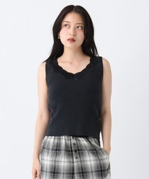 JEANASIS | レースドッキングニットタンク/1032163(Tシャツ/カットソー)