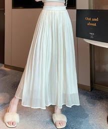 シアー感エアリープリーツパンツ