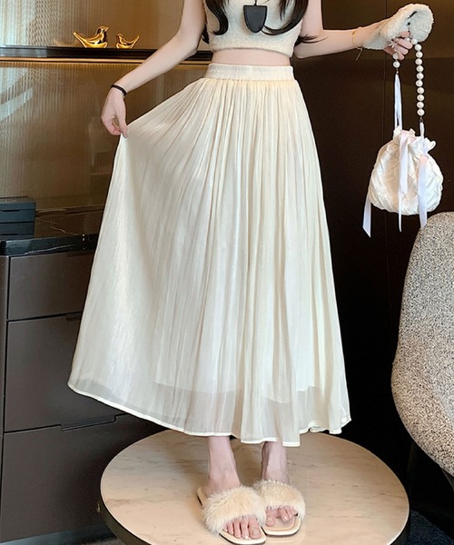2ly2(トゥーリートゥー)の「シアー感エアリープリーツパンツ(その他パンツ・レディース・アイボリー/ベージュ/ブラック・FREE)」の8枚目の写真