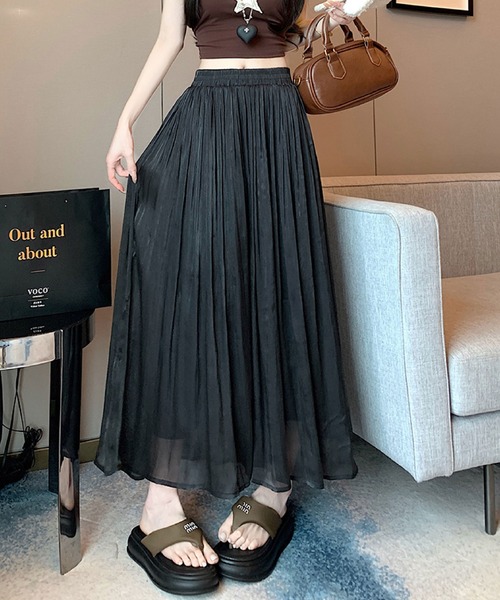 2ly2(トゥーリートゥー)の「シアー感エアリープリーツパンツ(その他パンツ・レディース・アイボリー/ベージュ/ブラック・FREE)」の15枚目の写真