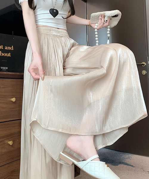 2ly2(トゥーリートゥー)の「シアー感エアリープリーツパンツ(その他パンツ・レディース・アイボリー/ベージュ/ブラック・FREE)」の20枚目の写真