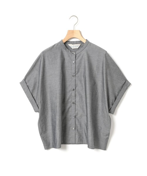MidiUmi（ミディウミ）の「MidiUmi シャンブレーワイドシャツ（シャツ/ブラウス・レディース・ネイビー/ライトブルー/ホワイト系その他/ブラック系その他・FREE）」の3枚目の写真