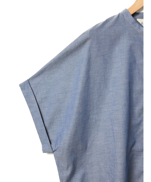 MidiUmi（ミディウミ）の「MidiUmi シャンブレーワイドシャツ（シャツ/ブラウス・レディース・ネイビー/ライトブルー/ホワイト系その他/ブラック系その他・FREE）」の21枚目の写真