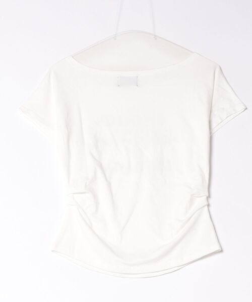 semuse(セミューズ)の「ロゴプリントワンショルダーTシャツ(Tシャツ/カットソー・レディース・ホワイト/グレー/ブラック・FREE)」の13枚目の写真