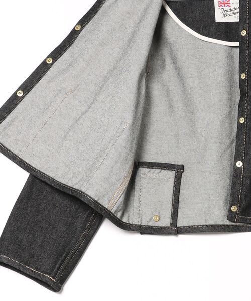 Traditional Weatherwear（トラディショナルウェザーウェア）の「ARKLEY A-LINE DENIM（デニムジャケット・レディース・ブラック・36/34）」の9枚目の写真