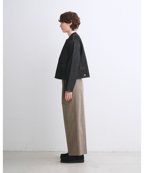 Traditional Weatherwear（トラディショナルウェザーウェア）の「ARKLEY A-LINE DENIM（デニムジャケット・レディース・ブラック・36/34）」の4枚目の写真