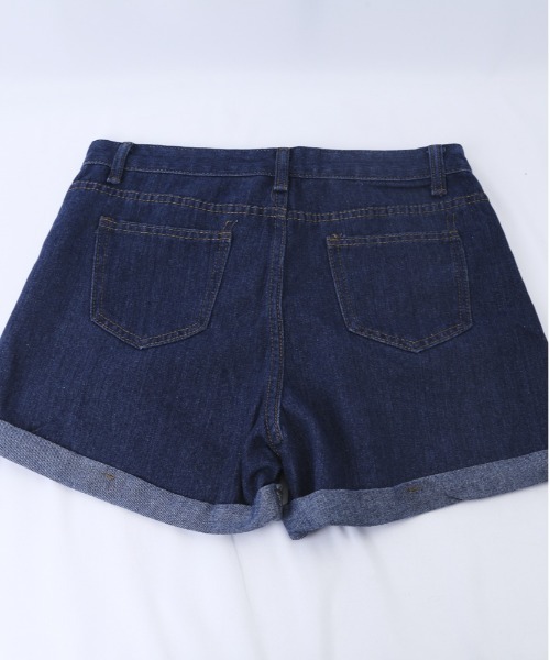 BACKYARD FAMILY（バックヤードファミリー）の「ショートパンツ 短パン デニム 夏 lsd608（デニムパンツ・レディース・ホワイト/ライトブルー/ブラック/ダークブルー・L/M/S/XL）」の8枚目の写真