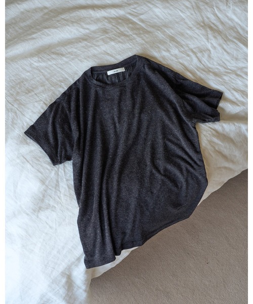 anuke（アンヌーク）の「Wool Compact T-shirts（Tシャツ/カットソー・レディース・ベージュ/ブラウン/チャコールグレー・FREE）」の11枚目の写真