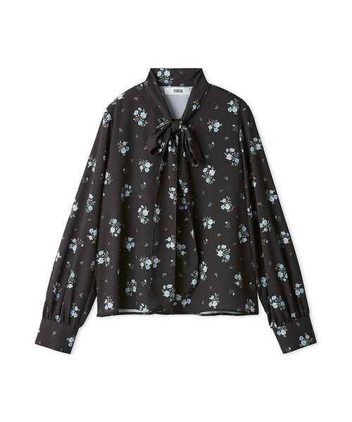 FURFUR(ファーファー)の「フラワープリントブラウス(シャツ/ブラウス・レディース・ベージュ/アイボリー/ブラック・F)」の3枚目の写真