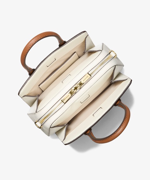 MICHAEL KORS（マイケルコース）の「LAILA カラーブロック レザー クロスボディ エクストラスモール（ショルダーバッグ・レディース・ブラウン系・FREE）」の3枚目の写真