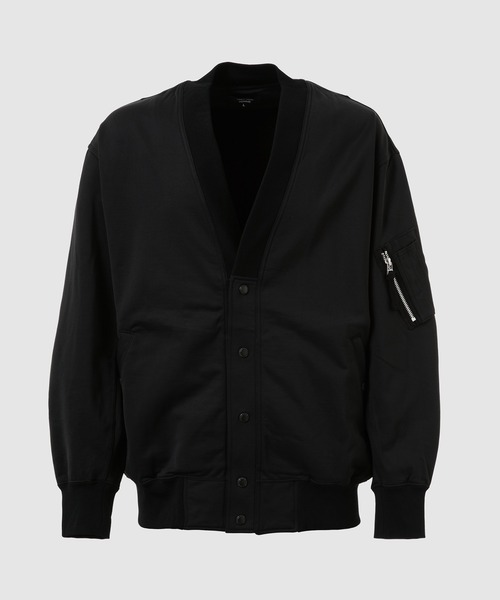 COMME des GARCONS HOMME(コム デ ギャルソン・オム)の「MA-1 STYLE COTTON NYLON CARDIGAN(カーディガン/ボレロ・メンズ・カーキ/ブラック・S/M/L)」の2枚目の写真