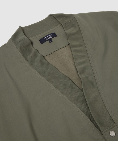 COMME des GARCONS HOMME(コム デ ギャルソン・オム)の「MA-1 STYLE COTTON NYLON CARDIGAN(カーディガン/ボレロ・メンズ・カーキ/ブラック・S/M/L)」の6枚目の写真