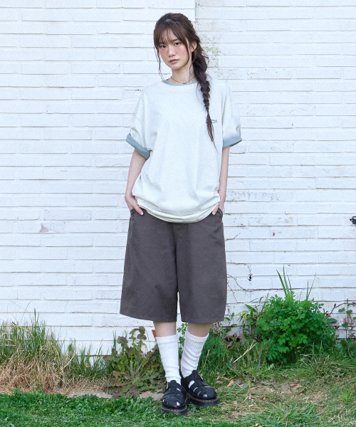 F.ILLUMINATE(フィルミネイト)の「ツイルコットンバミューダショーツ-ベージュ(その他パンツ・レディース・その他・SMALL/MEDIUM/LARGE)」の6枚目の写真
