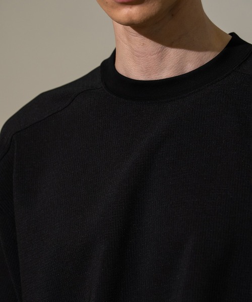 CITY TOKYO(シティトウキョウ)の「【CITY TOKYO/シティートーキョー】Cool-flex リラックスTee(Tシャツ/カットソー・メンズ・カーキ/ブラック・1/2)」の7枚目の写真