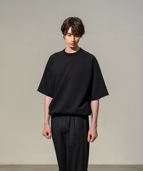 CITY TOKYO(シティトウキョウ)の「【CITY TOKYO/シティートーキョー】Cool-flex リラックスTee(Tシャツ/カットソー・メンズ・カーキ/ブラック・1/2)」の10枚目の写真