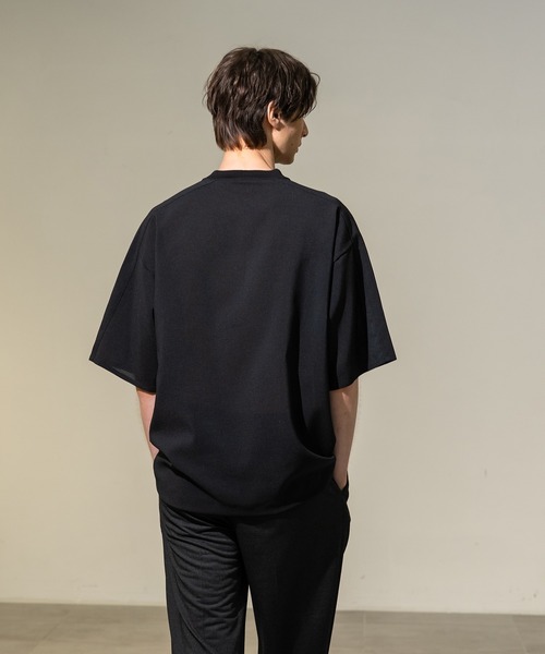 CITY TOKYO(シティトウキョウ)の「【CITY TOKYO/シティートーキョー】Cool-flex リラックスTee(Tシャツ/カットソー・メンズ・カーキ/ブラック・1/2)」の5枚目の写真