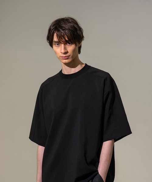 CITY TOKYO(シティトウキョウ)の「【CITY TOKYO/シティートーキョー】Cool-flex リラックスTee(Tシャツ/カットソー・メンズ・カーキ/ブラック・1/2)」の4枚目の写真