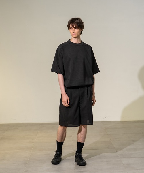 CITY TOKYO(シティトウキョウ)の「【CITY TOKYO/シティートーキョー】Cool-flex リラックスTee(Tシャツ/カットソー・メンズ・カーキ/ブラック・1/2)」の19枚目の写真