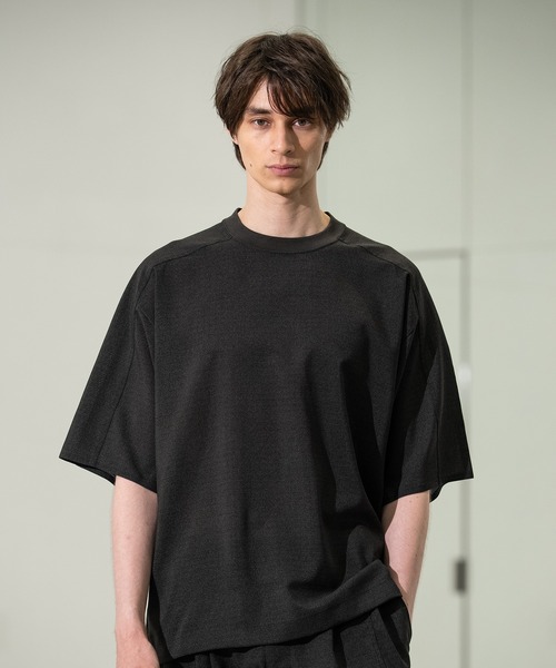 CITY TOKYO(シティトウキョウ)の「【CITY TOKYO/シティートーキョー】Cool-flex リラックスTee(Tシャツ/カットソー・メンズ・カーキ/ブラック・1/2)」の12枚目の写真