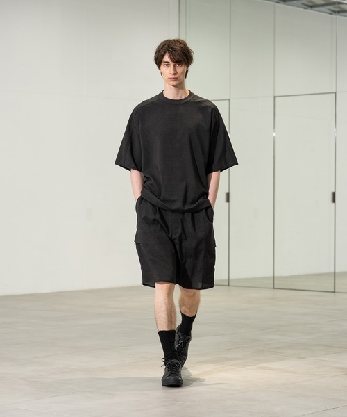 CITY TOKYO(シティトウキョウ)の「【CITY TOKYO/シティートーキョー】Cool-flex リラックスTee(Tシャツ/カットソー・メンズ・カーキ/ブラック・1/2)」の15枚目の写真