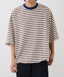 is-ness | 【is-ness/イズネス】Balloon Border Short-sleeve T-Shirt(Tシャツ/カットソー)