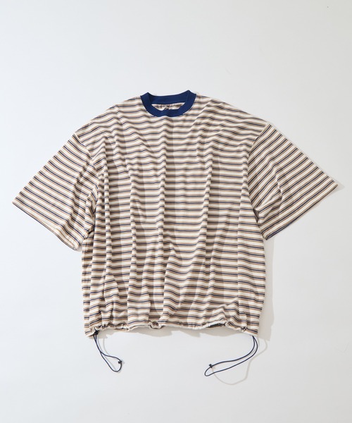 is-ness(イズネス)の「【is-ness/イズネス】Balloon Border Short-sleeve T-Shirt(Tシャツ/カットソー・メンズ・ブルー/ブラウン/サックスブルー・L/M)」の12枚目の写真