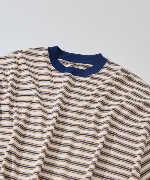 is-ness(イズネス)の「【is-ness/イズネス】Balloon Border Short-sleeve T-Shirt(Tシャツ/カットソー・メンズ・ブルー/ブラウン/サックスブルー・L/M)」の13枚目の写真