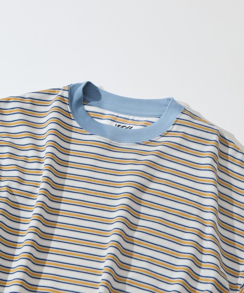 is-ness(イズネス)の「【is-ness/イズネス】Balloon Border Short-sleeve T-Shirt(Tシャツ/カットソー・メンズ・ブルー/ブラウン/サックスブルー・L/M)」の20枚目の写真