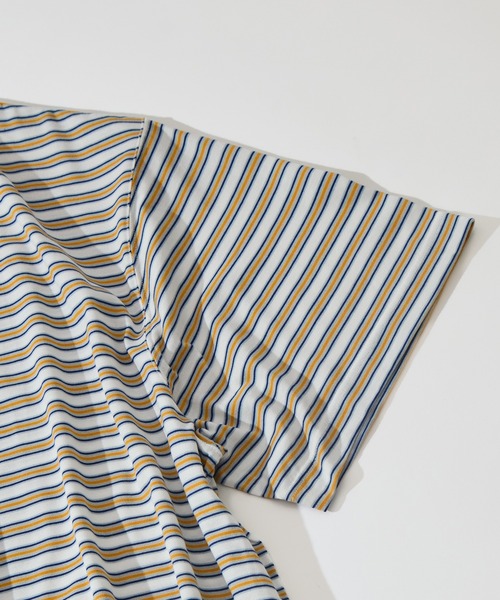 is-ness(イズネス)の「【is-ness/イズネス】Balloon Border Short-sleeve T-Shirt(Tシャツ/カットソー・メンズ・ブルー/ブラウン/サックスブルー・L/M)」の21枚目の写真