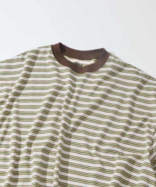 is-ness(イズネス)の「【is-ness/イズネス】Balloon Border Short-sleeve T-Shirt(Tシャツ/カットソー・メンズ・ブルー/ブラウン/サックスブルー・L/M)」の5枚目の写真
