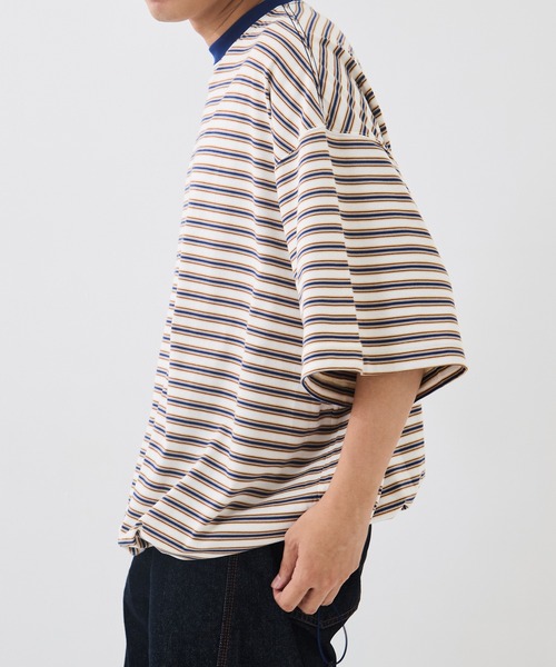 is-ness(イズネス)の「【is-ness/イズネス】Balloon Border Short-sleeve T-Shirt(Tシャツ/カットソー・メンズ・ブルー/ブラウン/サックスブルー・L/M)」の17枚目の写真