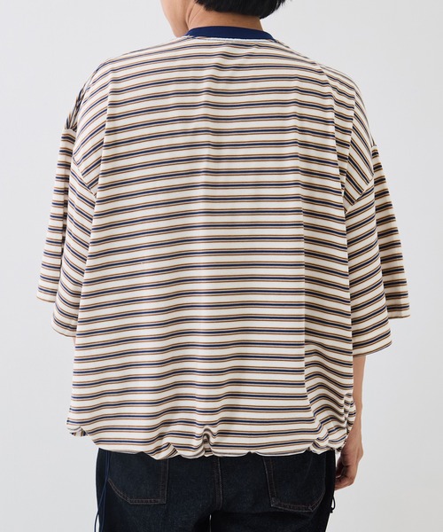is-ness(イズネス)の「【is-ness/イズネス】Balloon Border Short-sleeve T-Shirt(Tシャツ/カットソー・メンズ・ブルー/ブラウン/サックスブルー・L/M)」の18枚目の写真