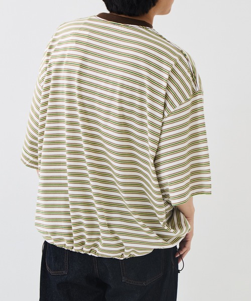 is-ness(イズネス)の「【is-ness/イズネス】Balloon Border Short-sleeve T-Shirt(Tシャツ/カットソー・メンズ・ブルー/ブラウン/サックスブルー・L/M)」の10枚目の写真