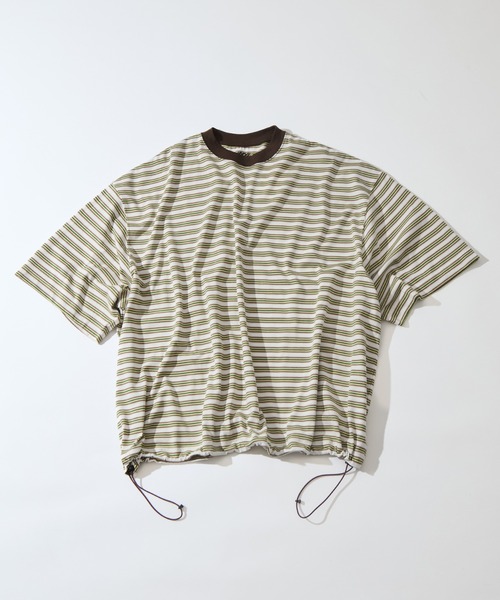 is-ness(イズネス)の「【is-ness/イズネス】Balloon Border Short-sleeve T-Shirt(Tシャツ/カットソー・メンズ・ブルー/ブラウン/サックスブルー・L/M)」の4枚目の写真