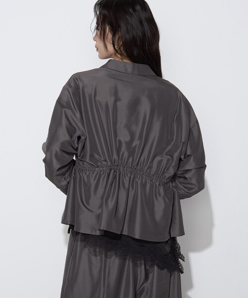 K.T KIYOKO TAKASE(キヨコタカセ)の「ライトシルクウール ミリタリーシャツ(シャツ/ブラウス・レディース・ブラック/チャコールグレー・9号)」の17枚目の写真