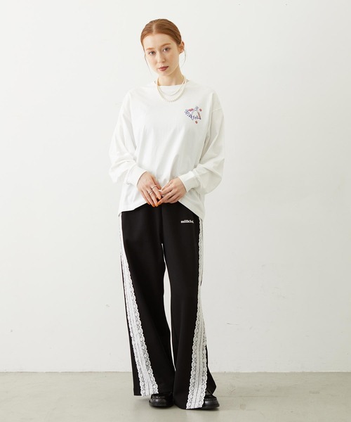 MILKFED.(ミルクフェド)の「BREAKFAST L/S TEE(Tシャツ/カットソー・レディース・ホワイト/アッシュ/ブラック・M/L)」の13枚目の写真