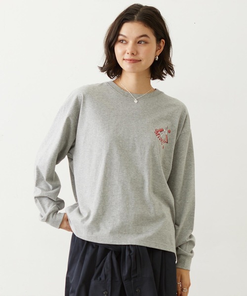 MILKFED.(ミルクフェド)の「BREAKFAST L/S TEE(Tシャツ/カットソー・レディース・ホワイト/アッシュ/ブラック・M/L)」の17枚目の写真
