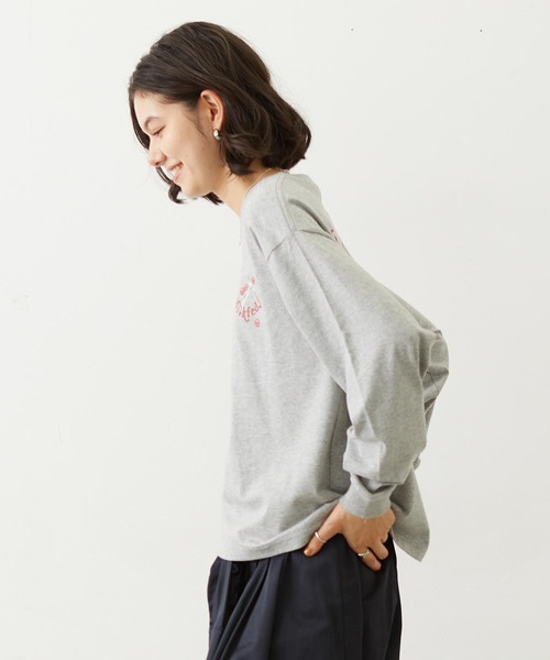 MILKFED.(ミルクフェド)の「BREAKFAST L/S TEE(Tシャツ/カットソー・レディース・ホワイト/アッシュ/ブラック・M/L)」の18枚目の写真