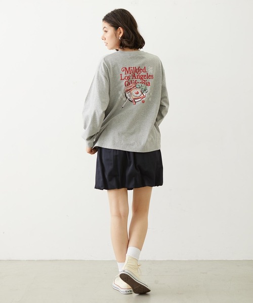 MILKFED.(ミルクフェド)の「BREAKFAST L/S TEE(Tシャツ/カットソー・レディース・ホワイト/アッシュ/ブラック・M/L)」の21枚目の写真
