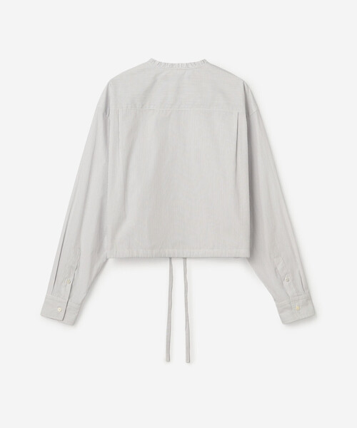 nicholson&nicholson（ニコルソンアンドニコルソン）の「nicholson & nicholson | フリルカラー 長袖ショートシャツ WOMEN（シャツ/ブラウス・レディース・ホワイト系その他・38）」の3枚目の写真