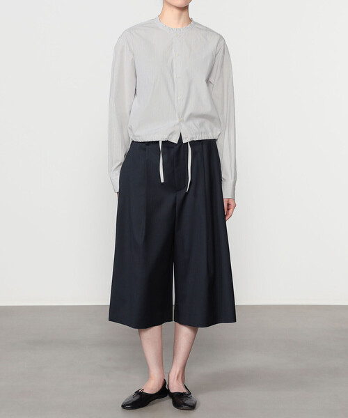 nicholson&nicholson（ニコルソンアンドニコルソン）の「nicholson & nicholson | フリルカラー 長袖ショートシャツ WOMEN（シャツ/ブラウス・レディース・ホワイト系その他・38）」の13枚目の写真