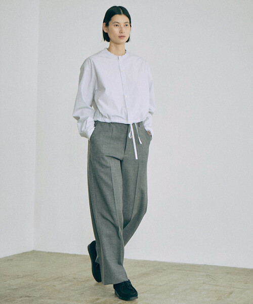 nicholson&nicholson（ニコルソンアンドニコルソン）の「nicholson & nicholson | フリルカラー 長袖ショートシャツ WOMEN（シャツ/ブラウス・レディース・ホワイト系その他・38）」の14枚目の写真