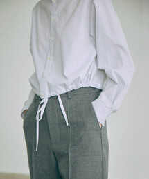 nicholson&nicholson | nicholson & nicholson | フリルカラー 長袖ショートシャツ WOMEN(シャツ/ブラウス)