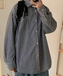 KELVIN（ケルヴァン）の「Metro Stripe Shirt メトロストライプシャツ（シャツ/ブラウス）」