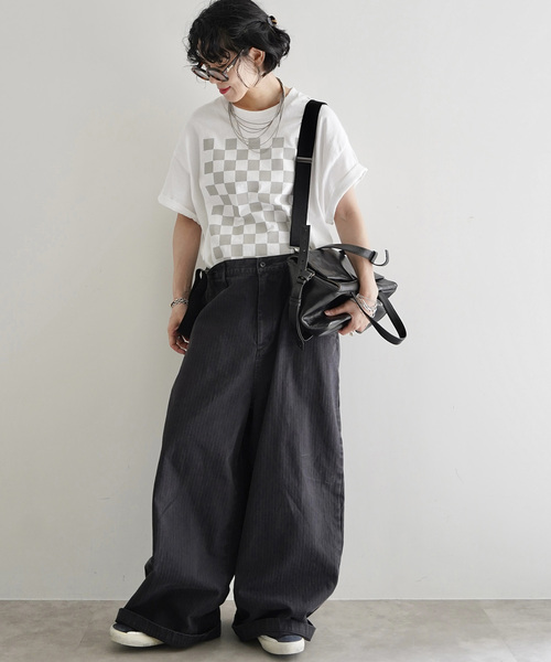 JOURNAL STANDARD LUXE(ジャーナルスタンダード ラックス)の「MATEY's サスペンダーパンツ(その他パンツ・レディース・ベージュ/ブラック・FREE)」の5枚目の写真