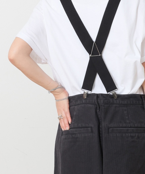 JOURNAL STANDARD LUXE(ジャーナルスタンダード ラックス)の「MATEY's サスペンダーパンツ(その他パンツ・レディース・ベージュ/ブラック・FREE)」の9枚目の写真