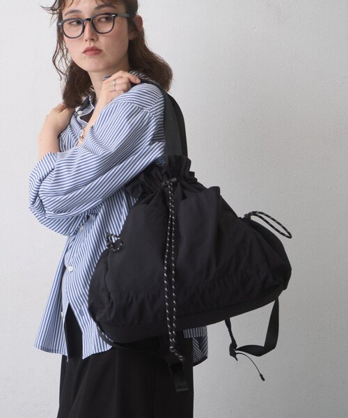 CIAOPANIC TYPY(チャオパニックティピー)の「:【ZOZO限定】リュック/肩掛けマルチウェイ撥水BAG(バックパック/リュック・レディース・ブラック/グレー・ONE SIZE)」の3枚目の写真