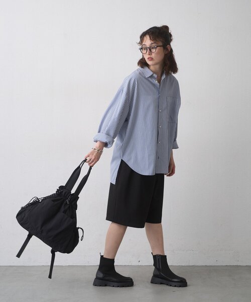 CIAOPANIC TYPY(チャオパニックティピー)の「:【ZOZO限定】リュック/肩掛けマルチウェイ撥水BAG(バックパック/リュック・レディース・ブラック/グレー・ONE SIZE)」の7枚目の写真