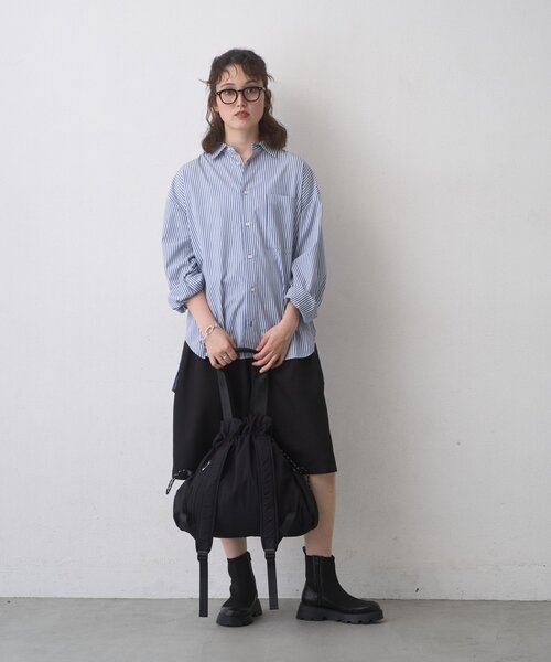 CIAOPANIC TYPY(チャオパニックティピー)の「:【ZOZO限定】リュック/肩掛けマルチウェイ撥水BAG(バックパック/リュック・レディース・ブラック/グレー・ONE SIZE)」の8枚目の写真