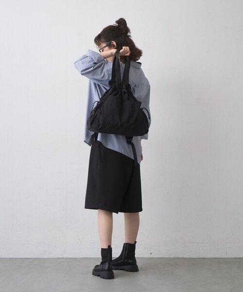 CIAOPANIC TYPY(チャオパニックティピー)の「:【ZOZO限定】リュック/肩掛けマルチウェイ撥水BAG(バックパック/リュック・レディース・ブラック/グレー・ONE SIZE)」の9枚目の写真